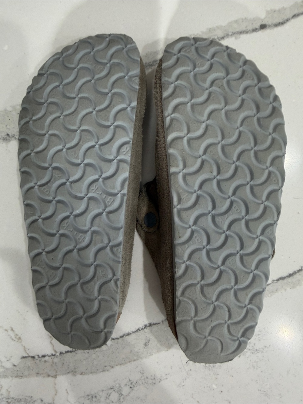 Birkenstock Suede Clog Mule in Taupe/Grey 38-7-7.5 W Men 5-5.5 - Picture 10 of 16